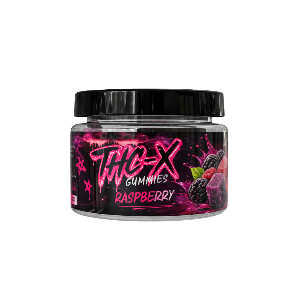 THC-X Gummies Raspberry 50mg