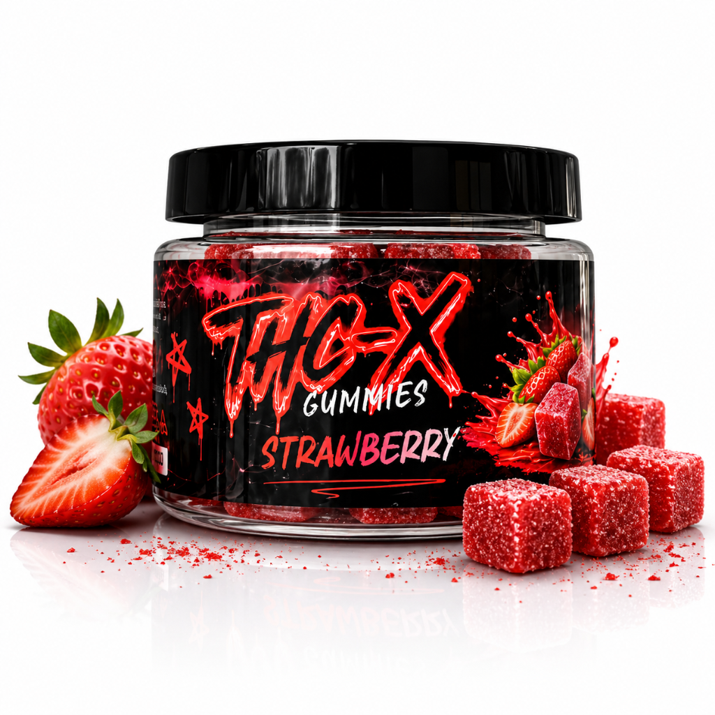 THC-X Gummies Strawberry 50mg - 10 Stk.