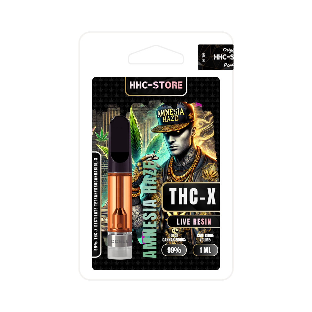 THC X Cartridge 1ml Amnesia Haze WWW.HHC STORE.CZ